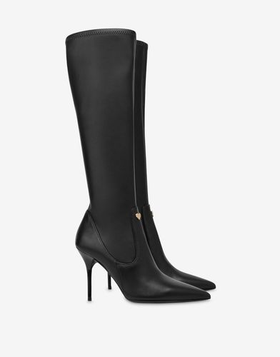 Bottes Stretch Heart Stud - Love Moschino - Modalova