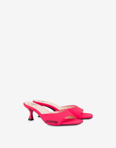 Mules En Lycra Rubber Logo - Love Moschino - Modalova