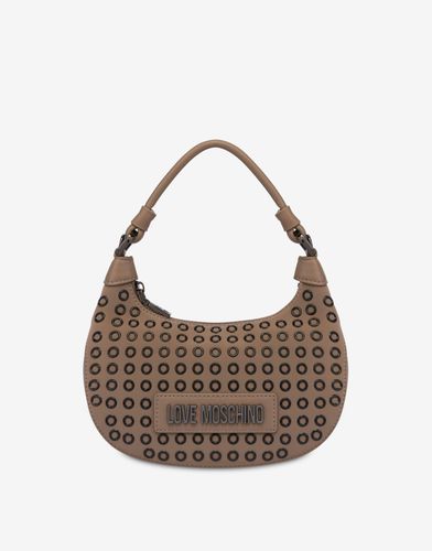 Mini Sac Hobo Avec Œillets Glam Up - Love Moschino - Modalova