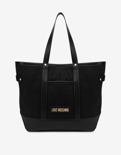 Cabas Avec Clous Et Logo - Love Moschino - Modalova