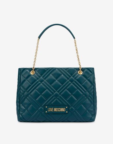 Shopper Matelassé Lettering Logo - Love Moschino - Modalova