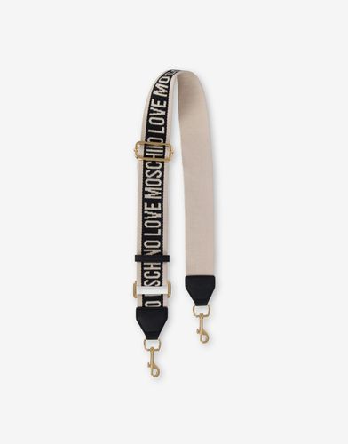 Bandoulière En Ruban Jacquard Logo - Love Moschino - Modalova