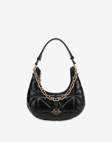 Sac Hobo Geometric Quilted - Love Moschino - Modalova