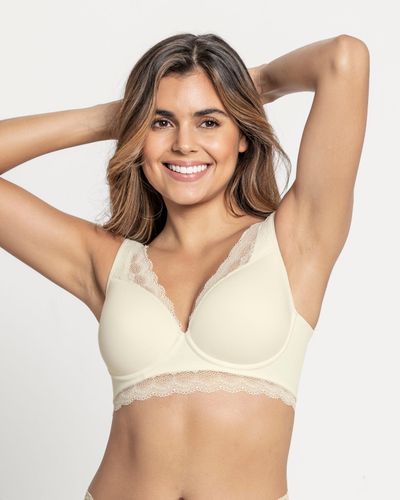 Soutien-gorge en dentelle à armatures : soutien-gorge à couverture intégrale - Leonisa - Modalova