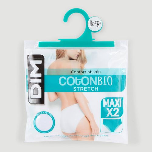 Lot de 2 culottes maxi en coton BIO STRETCH - DIM - Modalova