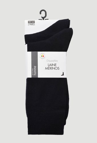 Lot de 2 paires de chaussettes en laine - MONOPRIX - Modalova