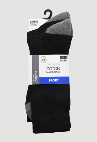 Lot de 2 paires de chaussettes en coton de SPORT, certifié OEKO-TEX - MONOPRIX - Modalova