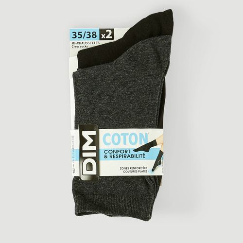 Lot de 2 chaussettes en coton DIM - DIM - Modalova