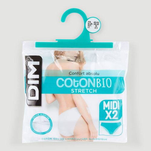 Lot de 2 culottes midi coton BIO , certifié OEKO-TEX - DIM - Modalova