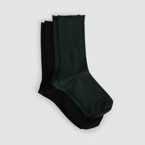 Lot de 2 paires de chaussettes en fil d'écosse - MONOPRIX FEMME - Modalova