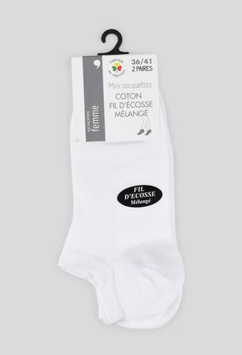 Lot de 2 paires de mini-socquettes en fil d'écosse - MONOPRIX FEMME - Modalova