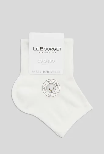 Socquettes bord piqué en coton BIO - LE BOURGET - Modalova