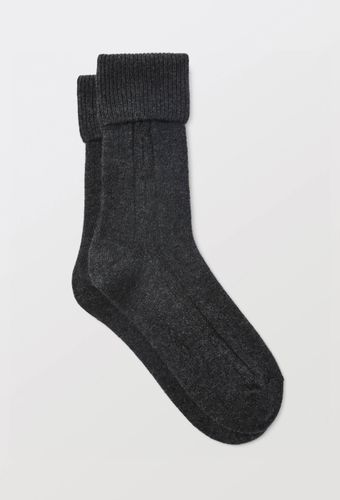 Paire de chaussettes torsadées en laine et cachemire - LE BOURGET - Modalova