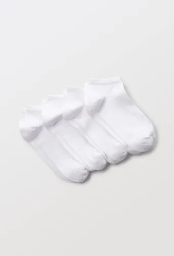 Lot de 4 paires de mini-socquettes unies en coton - MONOPRIX - Modalova