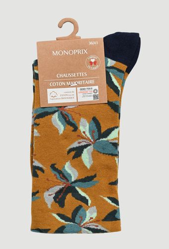 Chaussettes fleurs - MONOPRIX FEMME - Modalova