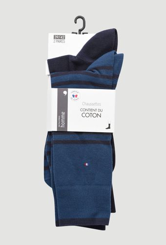 Lot de 2 paires de chaussettes à chevrons contenant de la laine - MONOPRIX - Modalova