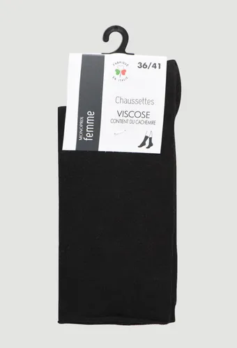 Chaussettes hautes contenant du cachemire - MONOPRIX FEMME - Modalova