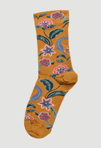 Paire de chaussettes fantaisie à fleurs en coton - MONOPRIX FEMME - Modalova