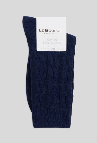 Paire de chaussettes torsadées en laine - LE BOURGET - Modalova