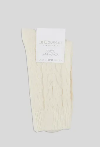 Paire de chaussettes torsadées en laine - LE BOURGET - Modalova