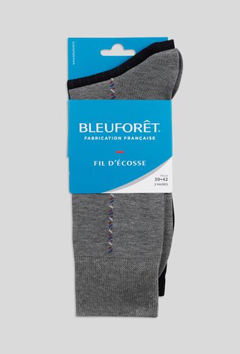 Lot de 2 paires de chaussettes fantaisie en coton Bleuforêt - BLEU FORET - Modalova