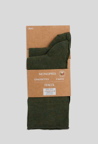 Lot de deux paires de chaussettes - MONOPRIX FEMME - Modalova