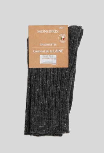 Paire de chaussettes contenant de laine - MONOPRIX FEMME - Modalova