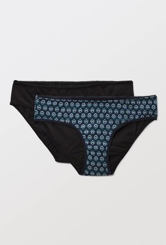 Lot de 2 culottes menstruelles imprimée et unie contenant du coton BIO - MONOPRIX - Modalova