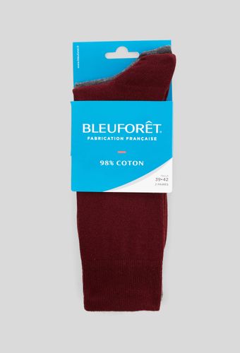 Lot de 2 paires de chaussettes en coton Bleuforêt - BLEU FORET - Modalova