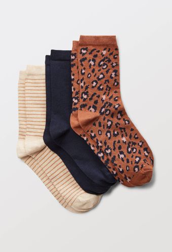 Lot de 3 paires de chaussettes fantaisie Léopard en coton - MONOPRIX - Modalova