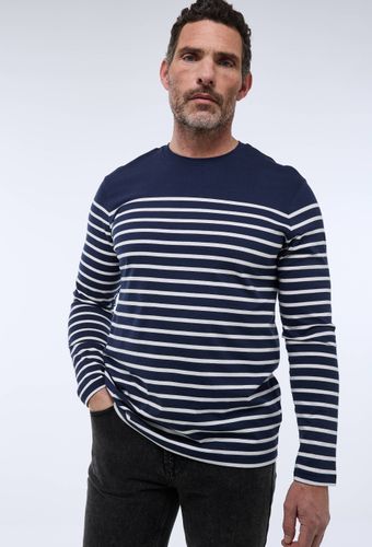 T-shirt col rond manches longues marinière en coton BIO GOTS - MONOPRIX - Modalova