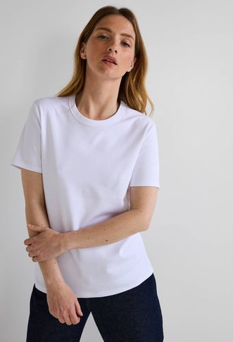 T-shirt col rond à manches courtes uni - MONOPRIX - Modalova