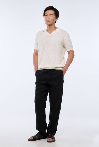 Pantalon élastiqué en lin - MONOPRIX PREMIUM - Modalova