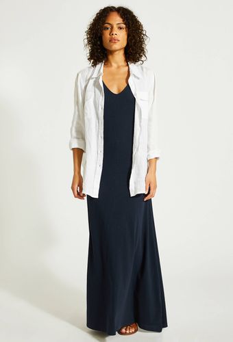 Robe longue unie en coton BIO - MONOPRIX FEMME - Modalova