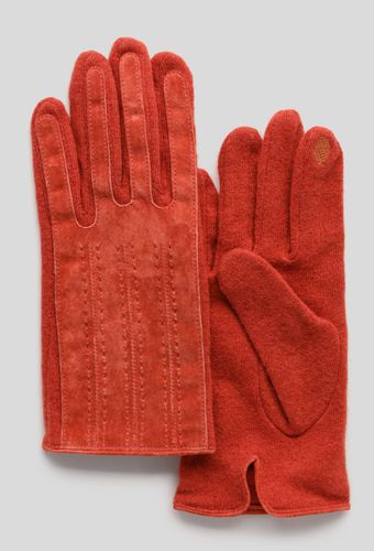 Gants tactiles bi-matière, croûte de cuir responsable et contenant de la laine - MONOPRIX PREMIUM - Modalova