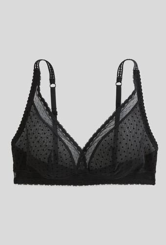 Soutien-gorge triangle foulard ADELE en tulle flocké - MONOPRIX - Modalova