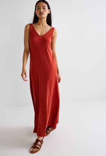 Robe longue unie en coton BIO - MONOPRIX FEMME - Modalova