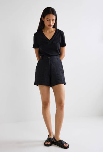 Short taille semi élastiquée uni en lin - MONOPRIX PREMIUM - Modalova