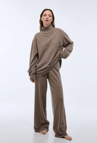 Pantalon large uni en cachemire - MONOPRIX PREMIUM - Modalova