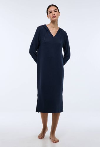 Chemise de nuit longue avec capuche unie - MONOPRIX - Modalova
