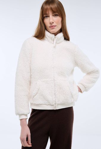 Veste zippée col montant en sherpa - MONOPRIX - Modalova