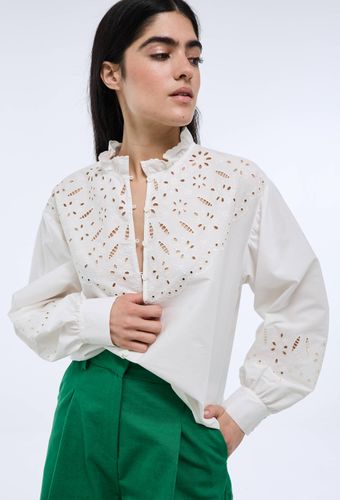 Chemise manches longues broderie col en coton BIO GOTS - MONOPRIX - Modalova