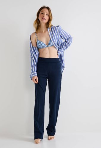 Pantalon droit uni en coton BIO GOTS - MONOPRIX - Modalova