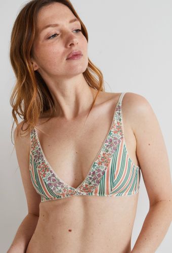 Soutien-gorge triangle foulard AUDE en tulle imprimé, certifié OEKO-TEX - MONOPRIX FEMME - Modalova