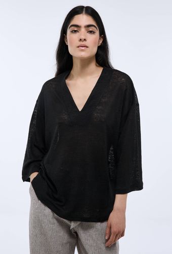 T-shirt à manches coudes en lin - MONOPRIX PREMIUM - Modalova