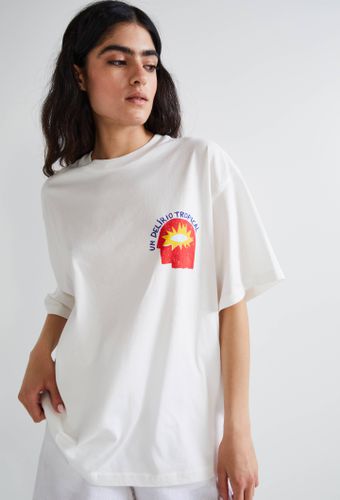 T-shirt coupe large en coton pima - JOAO INCERTI X MONOPRIX - MONOPRIX CREATEURS - Modalova