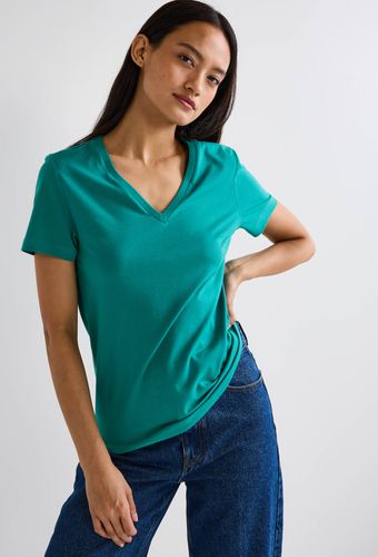 T-shirt manches courtes uni en coton BIO - MONOPRIX - Modalova