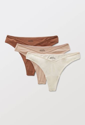 Lot de 3 strings ALIX en coton BIO GOTS - MONOPRIX - Modalova