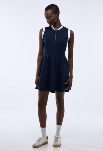 Robe polo sans manches unie en coton BIO - SPORT - Modalova