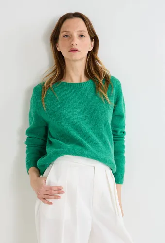 Pull col bateau uni contenant de l'alpaga - MONOPRIX PREMIUM - Modalova